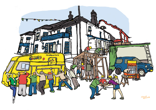 Building the Floats | © Natalie Knowles 2016