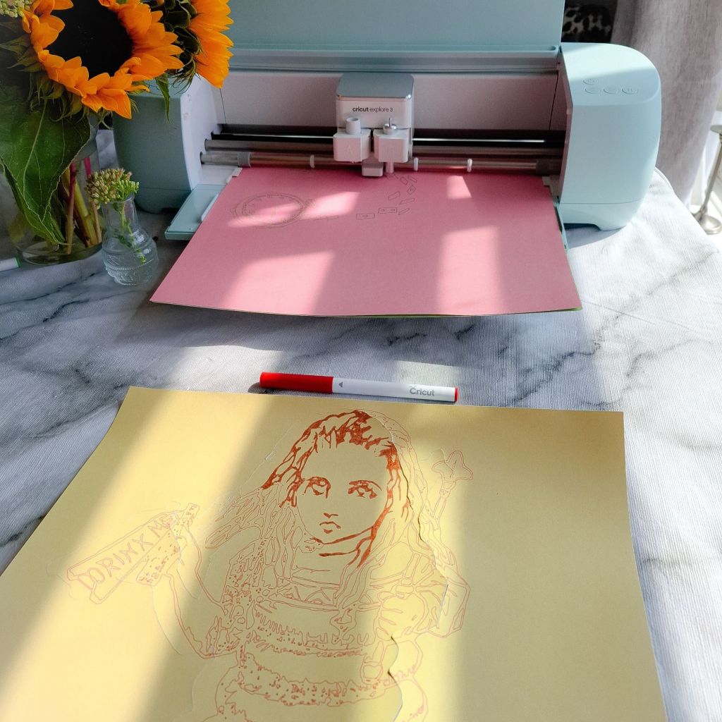 Work in progress, Versions of Alice and a Cricut machine