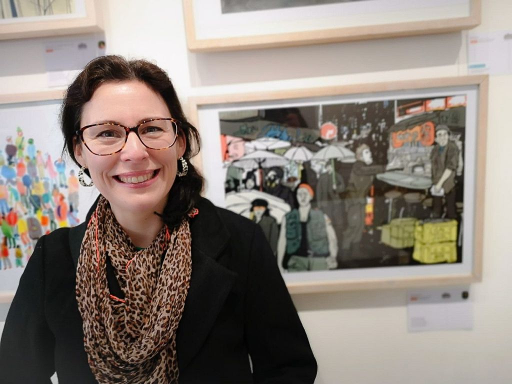 Natalie and her illustration selected for the Cheltenham Illustration Awards 