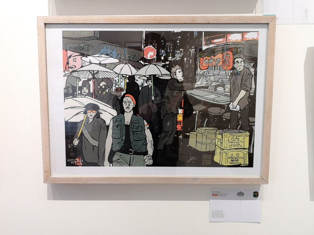 Natalie's 'Neuromancer' illustration, selected for the CIA