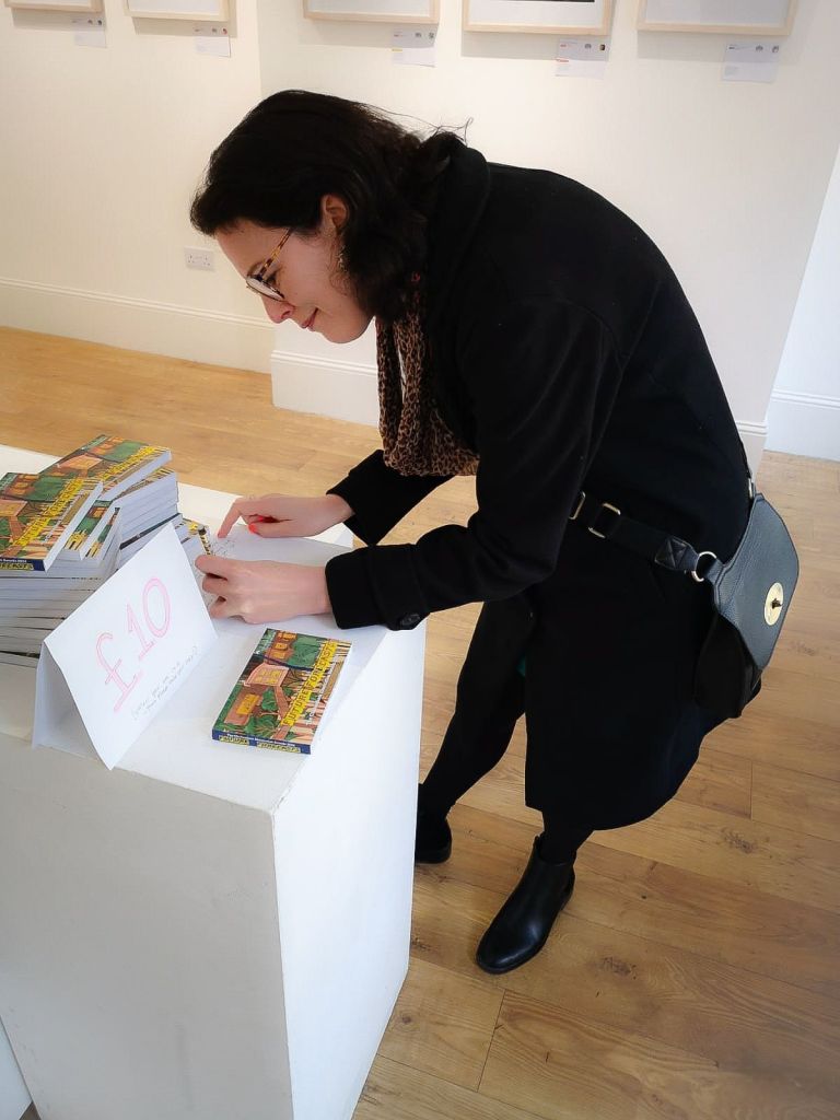 Natalie receiving her CIA annual